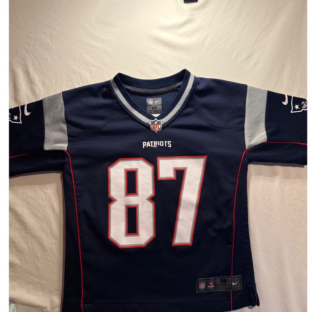 Nike New England Patriots Rob Gronkowski 87 Jersey Youth Medium 5/6 Navy Blue